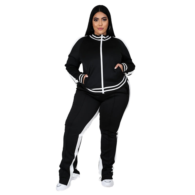 WOLFF Kuscheliges Komplett-Outfit: Plus-Size Sweatshirt und Jogginghose im Set