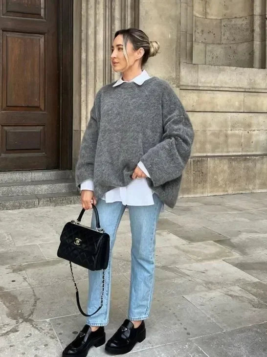 Damen-Herbstpullover aus weichem Material