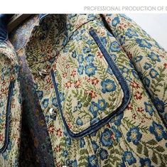 WW | Jeansjacke mit Jacquard Stickerei für Damen