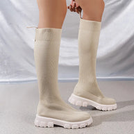 WW – Knöchelhohe Stretch-Sockenstiefel