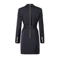 WW - Schickes Blazerkleid mit Taillengürtel und schöner Knopfverzierung