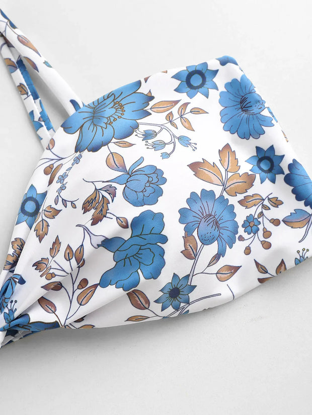 WW - Hoch geschnitten - Blumenmuster - Sommer