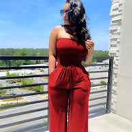 Jumpsuit ohne Schultern
