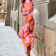 WW | Sommerkleid mit Gürtel und Kragen