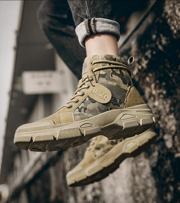 WW | Outdoor Stiefel Mit Tarnmuster Für Herren