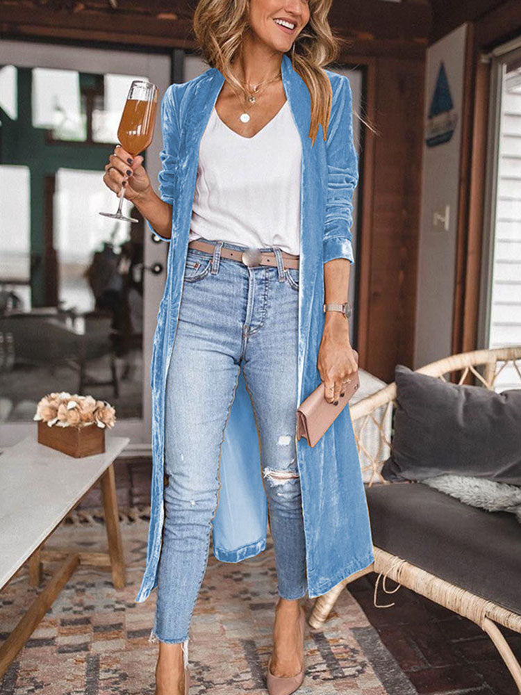 W&W Mode | Uplifting My Way Kimono Jacke Aus Samt