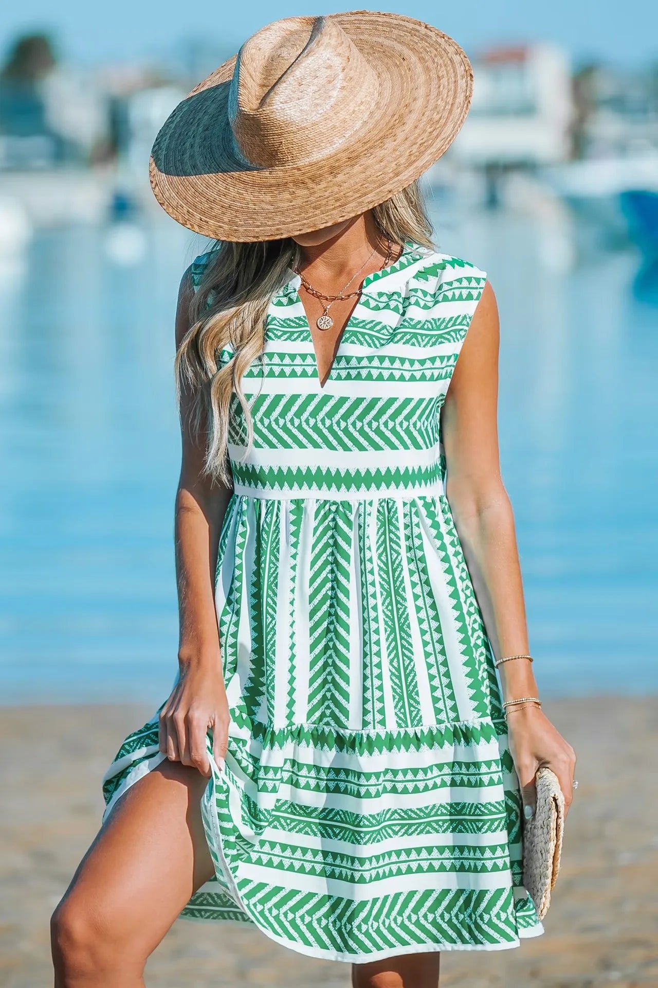 WW | Gestreiftes Midi Kleid