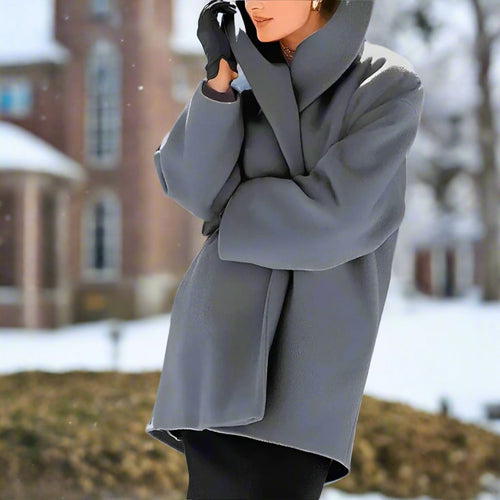 WW | Lockerer Wollmantel Mit Schalkragen