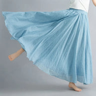 WW | Mode Baumwolle Leinen Kleidung Frauen Röcke Maxi Y2K Elegant Strand Saia Ropa Mujer Lässiges Kleid Boho Lange Röcke Faldas Harajuku