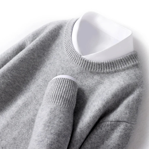 WW | Herrenpullover Mit Zeitgemäßem Doppeltem Kragenentwurf Ideal Für Alltägliche Und Formelle Anlässe