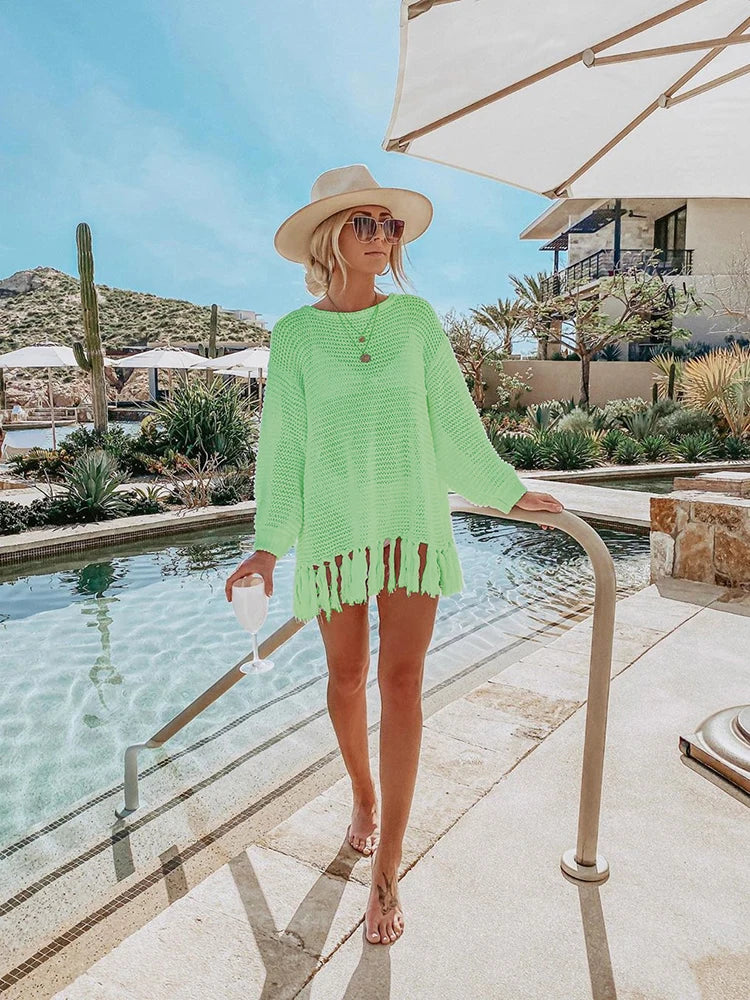 W&W Mode Boho Strick Sommerkleider