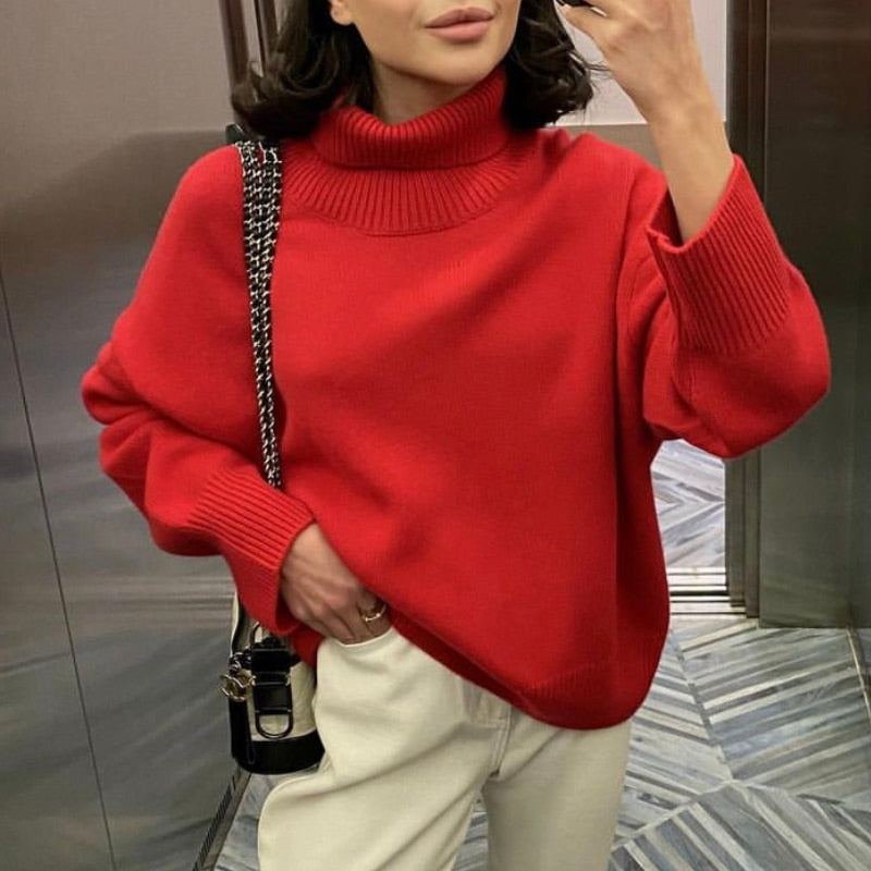WW | Stilvolle Herbst Klassische Rollkragenpullover für Frauen