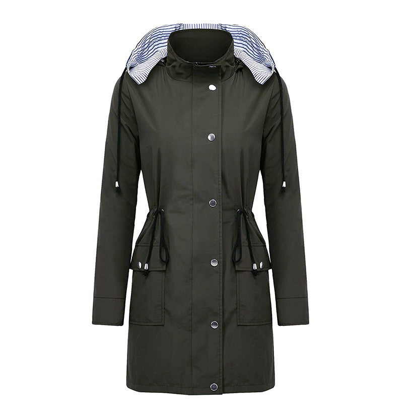 W&W Mode Wonder Hooded Waterproof Long Coat