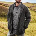 WW | Klassische Herren Strickjacke Im Retro Stil