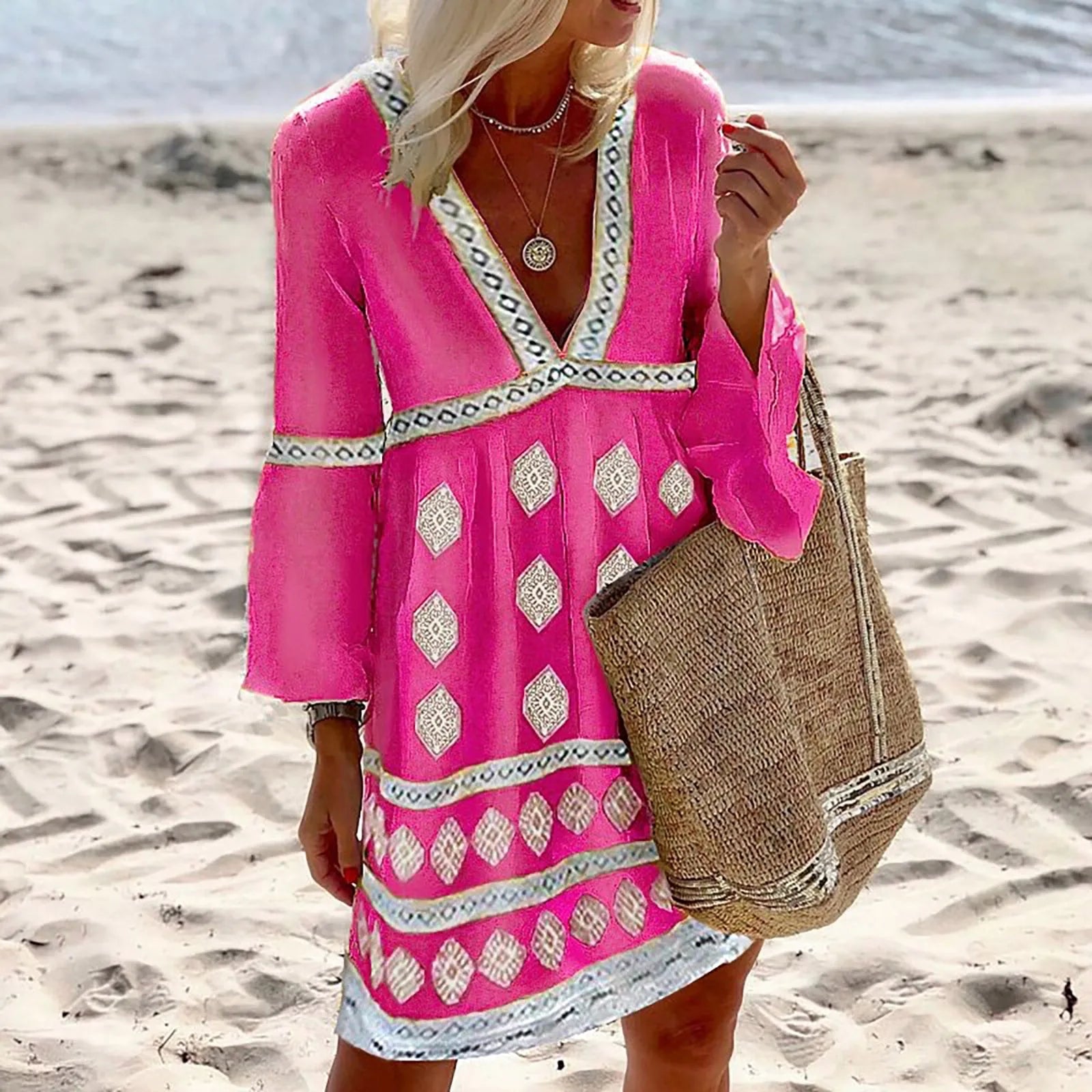 WW | Sommerkleid Mit Fledermausärmeln