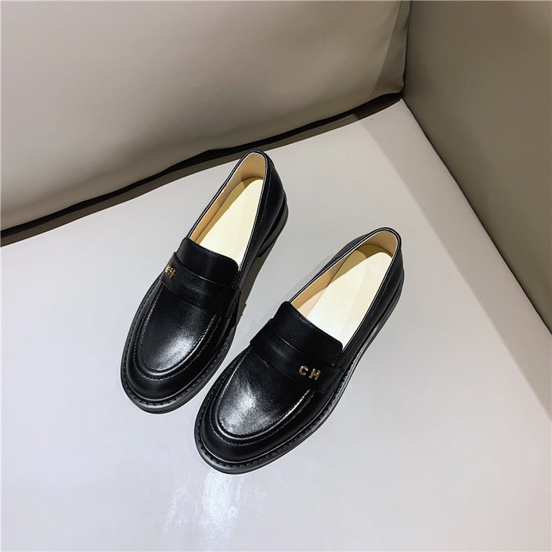W&W Mode | Multi Color Block Echtes Leder Loafer