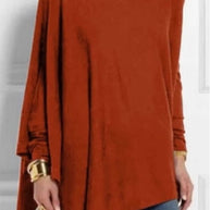 WW | Elegante Poncho Aus Kaschmirmix Mit Asymmetrischem Schnitt