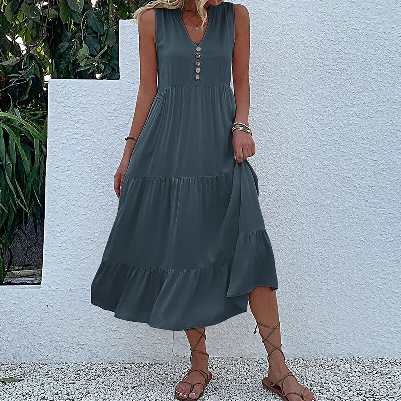 WW | Midikleid Bequem bleiben mit unserem lockeren Midikleid perfekt für jede Gelegenheit