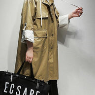 WW | Kapuzenzug Fine Coats Frauen khaki Baumwolle Frauen Mäntel