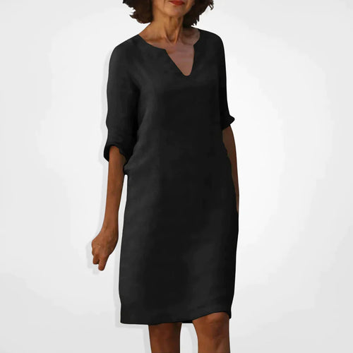W&W Mode Sommerkleid mit V-Ausschnitt