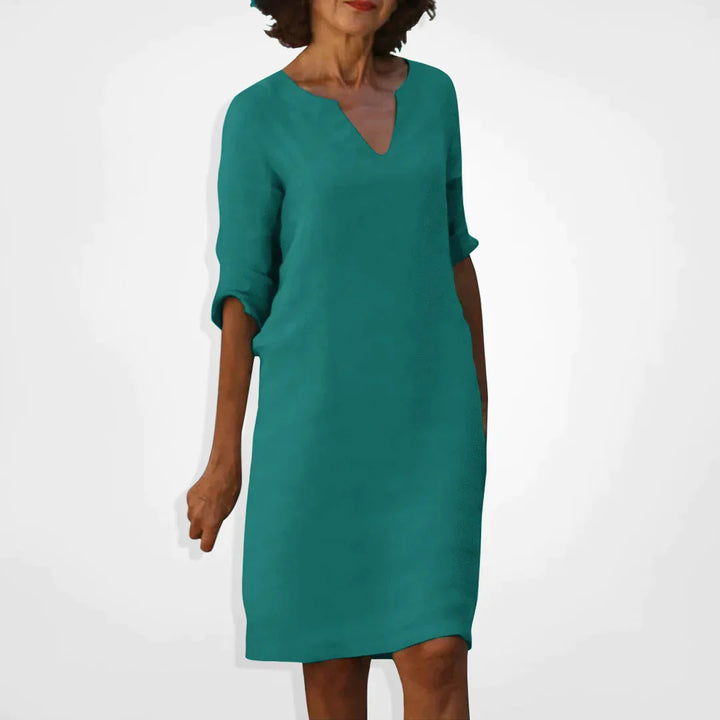 W&W Mode Sommerkleid mit V-Ausschnitt