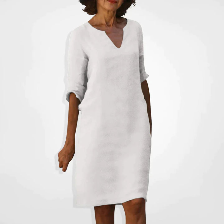 W&W Mode Sommerkleid mit V-Ausschnitt