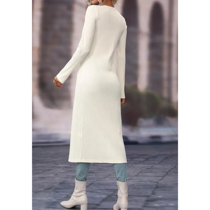 W&W Mode | Fit V-ausschnitt Mit Knopf Lange Sommerjacke