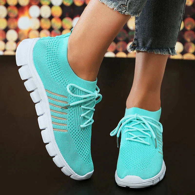 W&W Mode | On Sneakers Orthopädisch Walking Mesh Sneakers Damen Schuhe