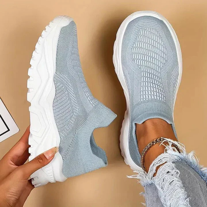 W&W Mode | Slip on Damen Sneaker Atmungsaktiv & Orthopädisch
