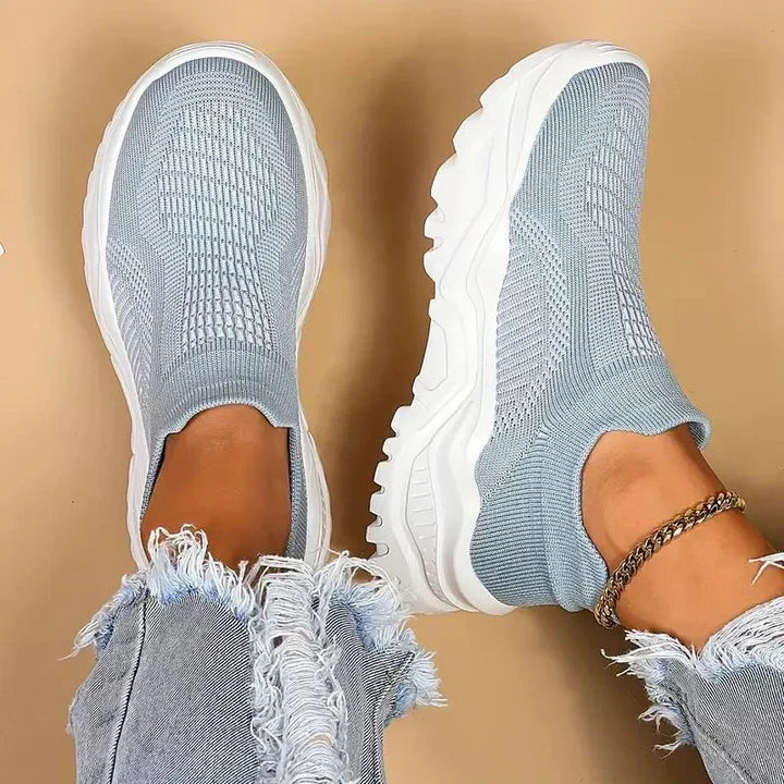 W&W Mode | Slip on Damen Sneaker Atmungsaktiv & Orthopädisch