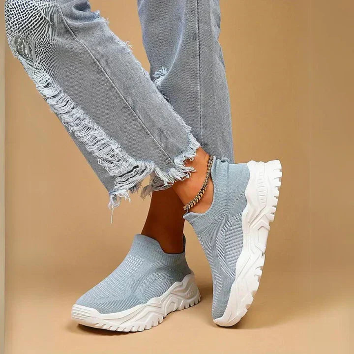 W&W Mode | Slip on Damen Sneaker Atmungsaktiv & Orthopädisch