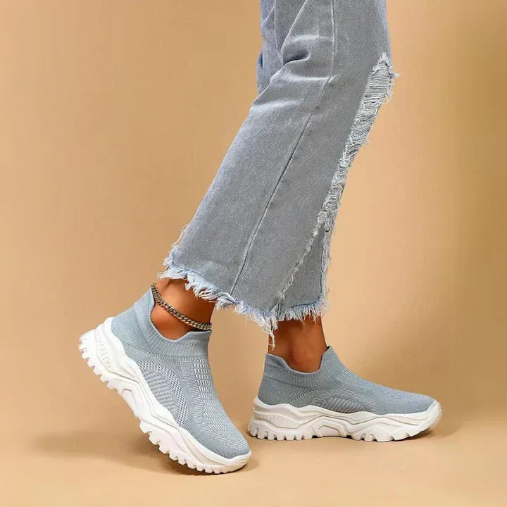 W&W Mode | Slip on Damen Sneaker Atmungsaktiv & Orthopädisch