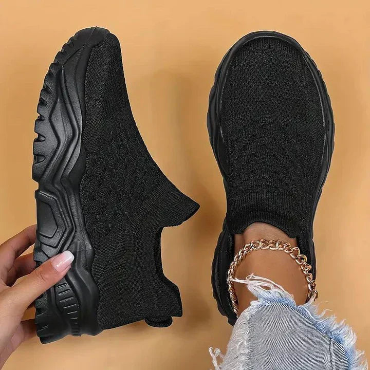 W&W Mode | Slip on Damen Sneaker Atmungsaktiv & Orthopädisch