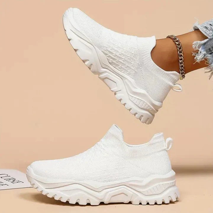 W&W Mode | Slip on Damen Sneaker Atmungsaktiv & Orthopädisch
