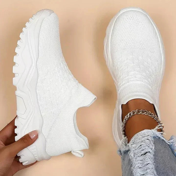W&W Mode | Slip on Damen Sneaker Atmungsaktiv & Orthopädisch