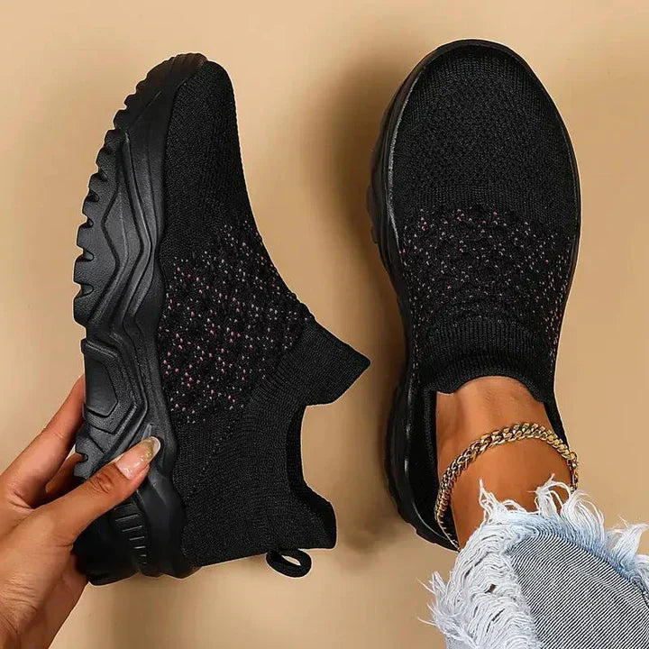 W&W Mode | Slip on Damen Sneaker Atmungsaktiv & Orthopädisch