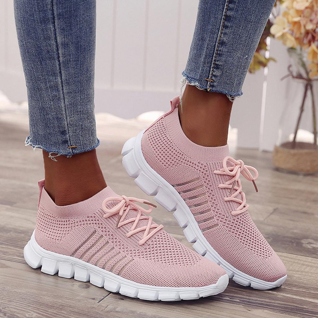 W&W Mode | on Sneakers Orthopädisch Mesh Turnschuhe Snaker für Frauen