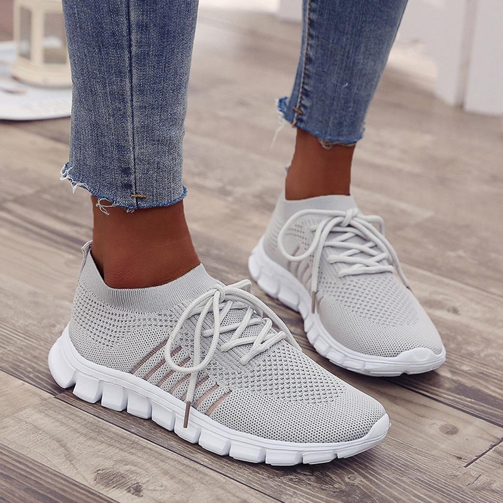W&W Mode | on Sneakers Orthopädisch Mesh Turnschuhe Snaker für Frauen