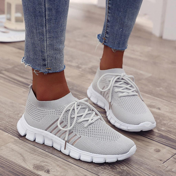 W&W Mode | on Sneakers Orthopädisch Mesh Turnschuhe Snaker für Frauen