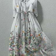 WW | Vintage Stil Taschenkleid mit Blumen