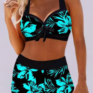 WW | Badeanzug mit Hoher Taille und Blumenmuster