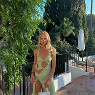 WW | Midikleid mit Cut-Out für Frauen