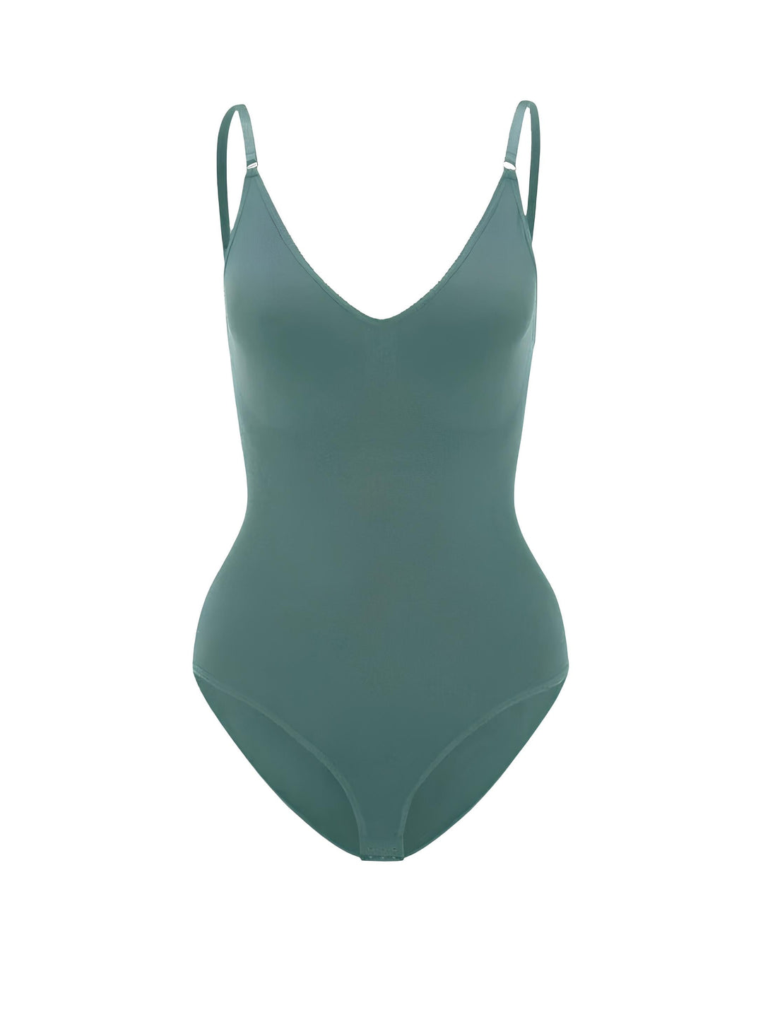 W&W Mode | Bodysuit Verstellbare Spaghetti Träger Tiefer V-ausschnitt Stretch Fit Shapewear