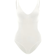 WW | Bodysuit Verstellbare Spaghetti Träger Tiefer V-ausschnitt Stretch Fit Shapewear