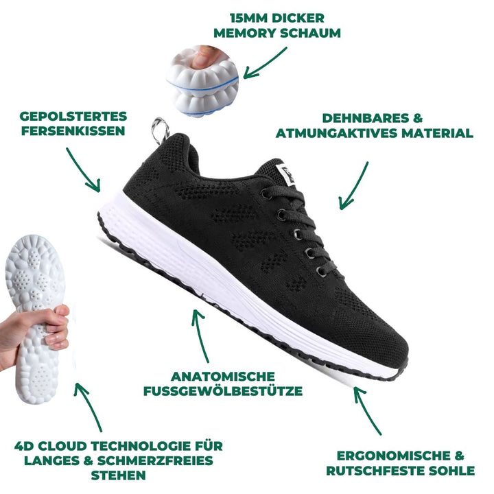 W&W Mode - Leichte, flexible Trainingsschuhe | Performance-Sneaker mit gepolsterter Sohle