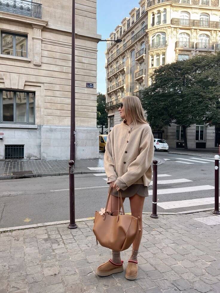 WW | Luxuriöse Leder Shopper