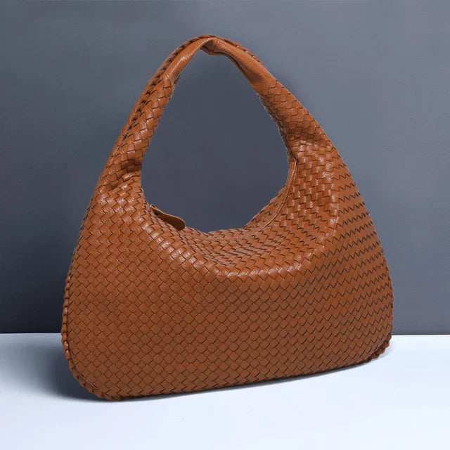 WW - Vintage Umhängetasche damen | Geflochtene Handtasche mit Reißverschluss im Sale