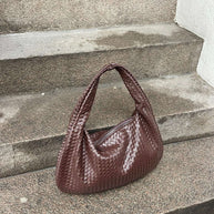 WW - Vintage Umhängetasche damen | Geflochtene Handtasche mit Reißverschluss im Sale
