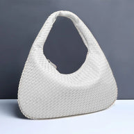 WW - Vintage Umhängetasche damen | Geflochtene Handtasche mit Reißverschluss im Sale