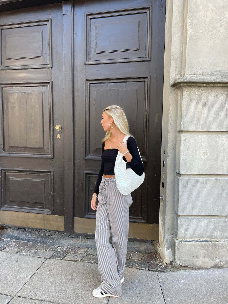WW - Vintage Umhängetasche damen | Geflochtene Handtasche mit Reißverschluss im Sale